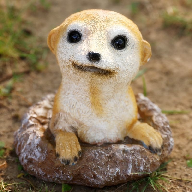 Meerkat Garden Ornament for Outdoor Beds and Patios