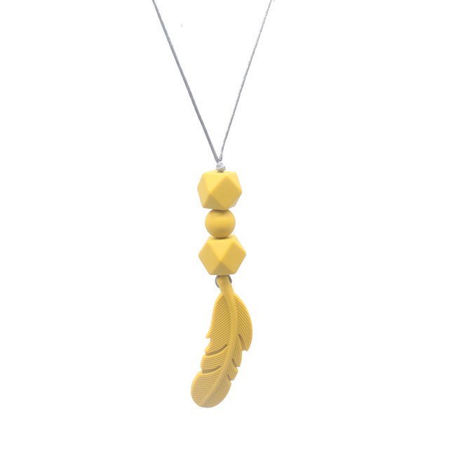 Silicone Teething Necklace for Moms | Soft Chewable
