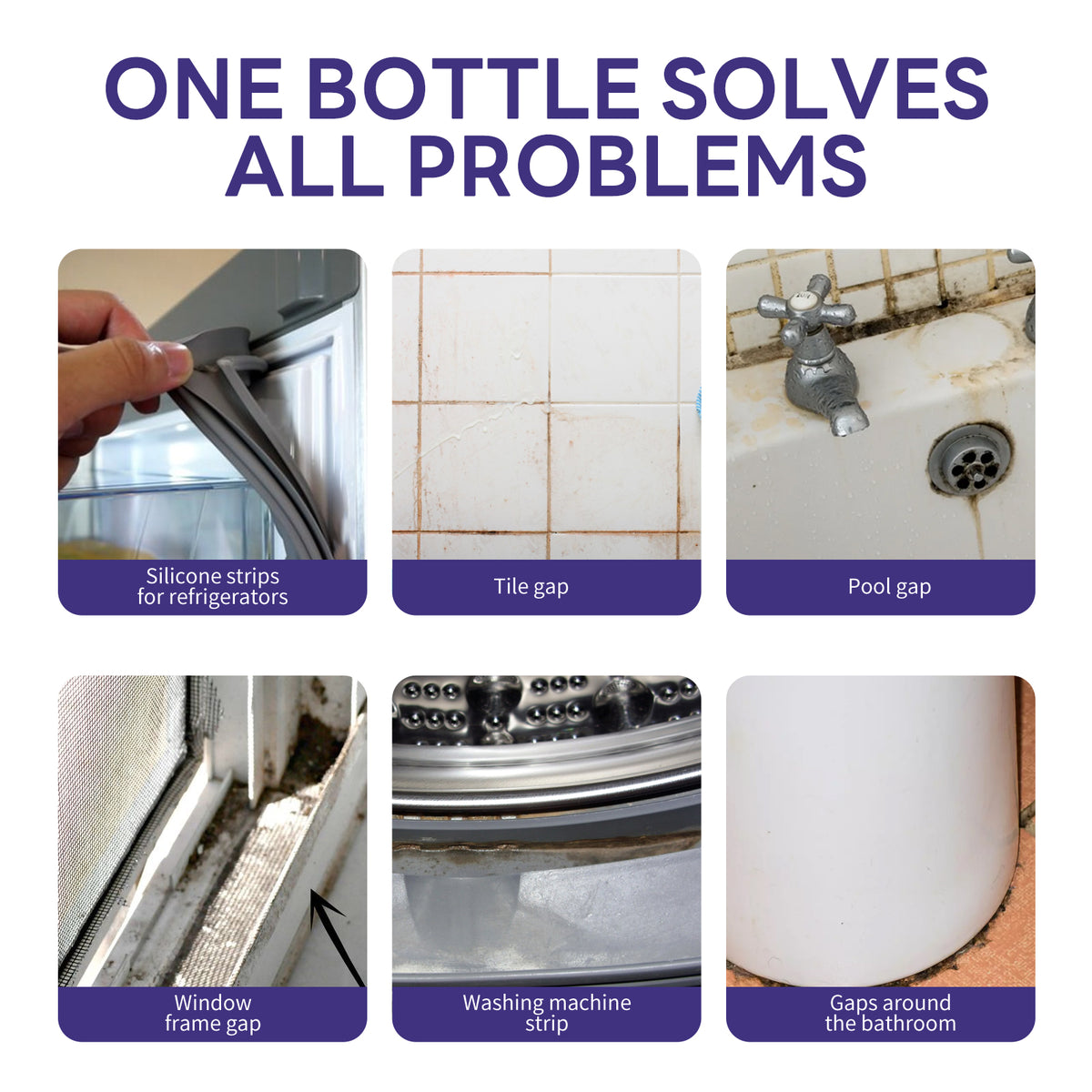 Mildew Removal Gel for Tile Gaps and Silicone Seals