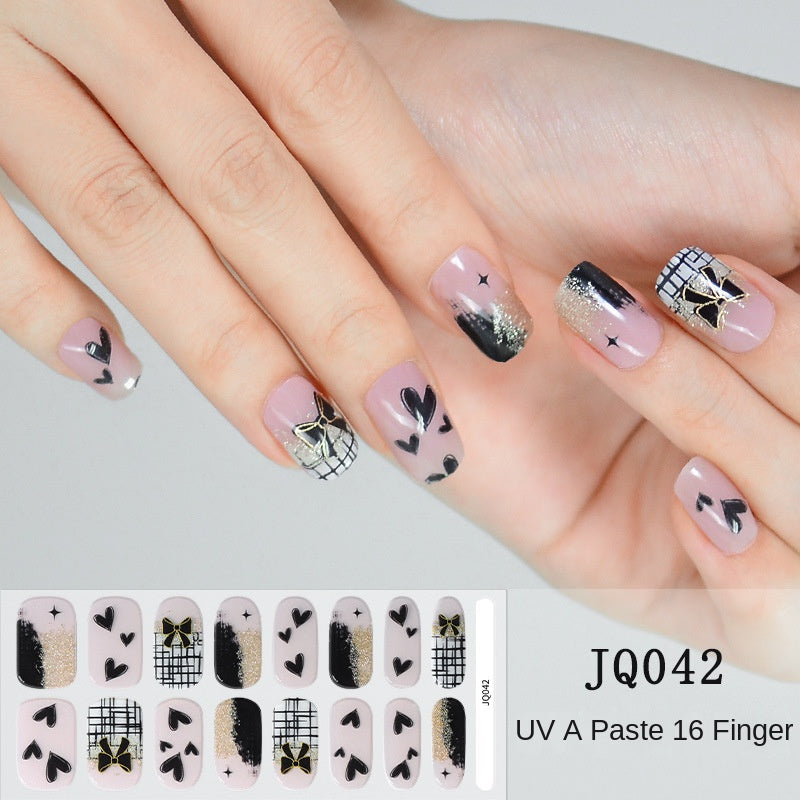 Semi-Cured UV Gel Nail Stickers — Salon Art in Seconds