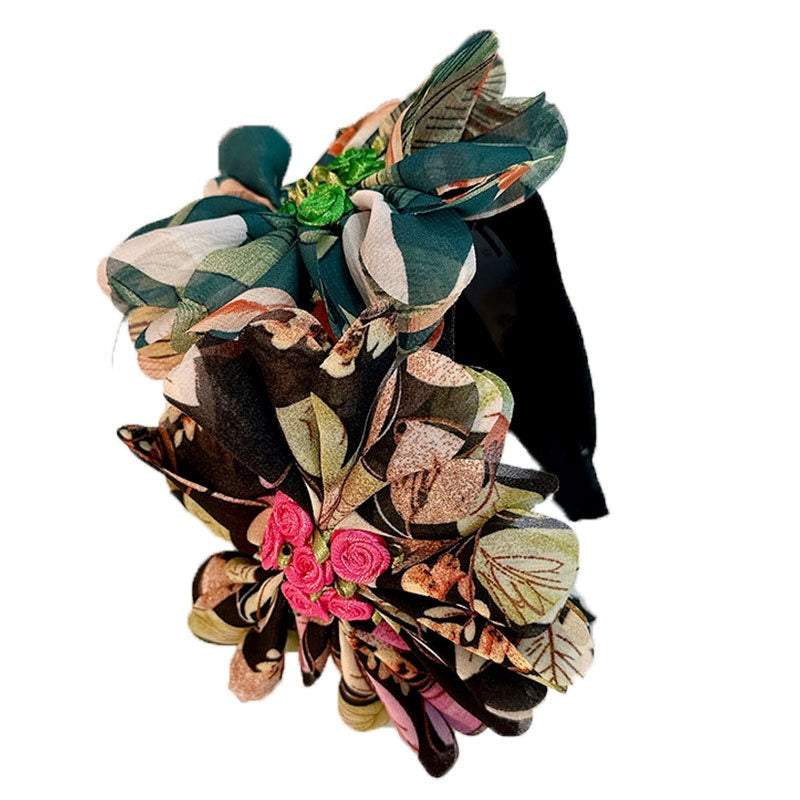 Fabric Flower Headband For Instant Outfit Color & Style
