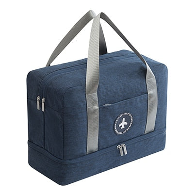 Waterproof Travel Duffle Bag with Separate Shoe Compartment