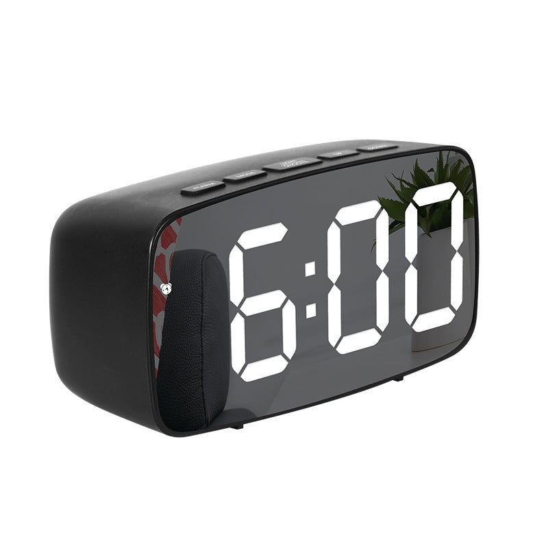 LED Alarm Clock With Mirror Display and Dual Power