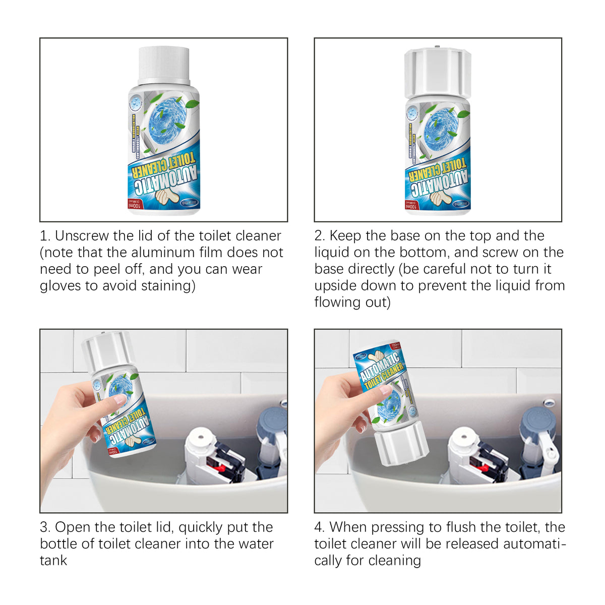 Automatic Toilet Cleaner for Continuous Deodorization