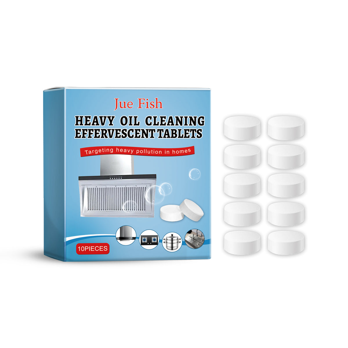 Kitchen Grease Cleaning Tablets for Stubborn Grime