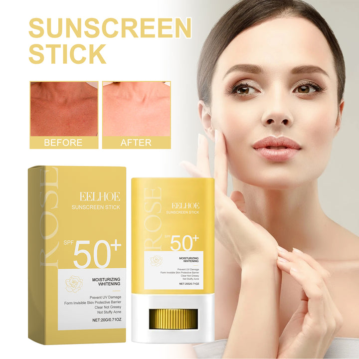 SPF 50+ Sunscreen Stick for Portable Daily UV Protection