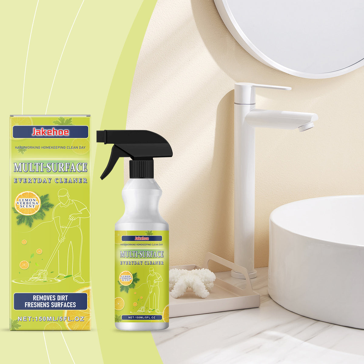 Multi-Surface Cleaner Spray for Kitchen Grease and Dirt