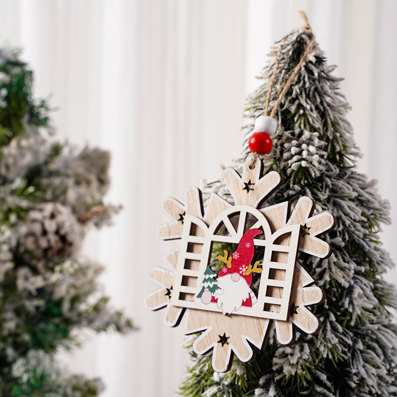 Wooden Christmas Ornaments for Cozy Rustic Tree Decor