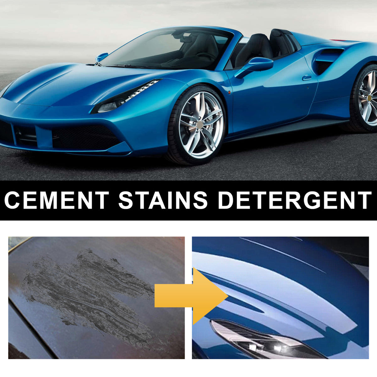 Cement Stain Remover for Car Paint & Exterior Surfaces