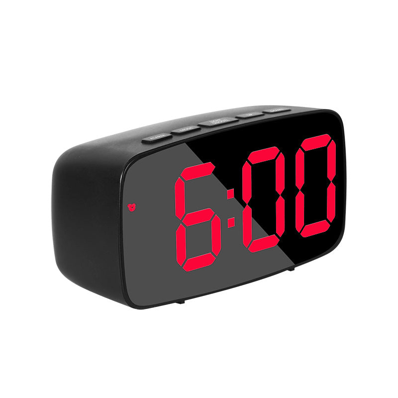 LED Alarm Clock With Mirror Display and Dual Power