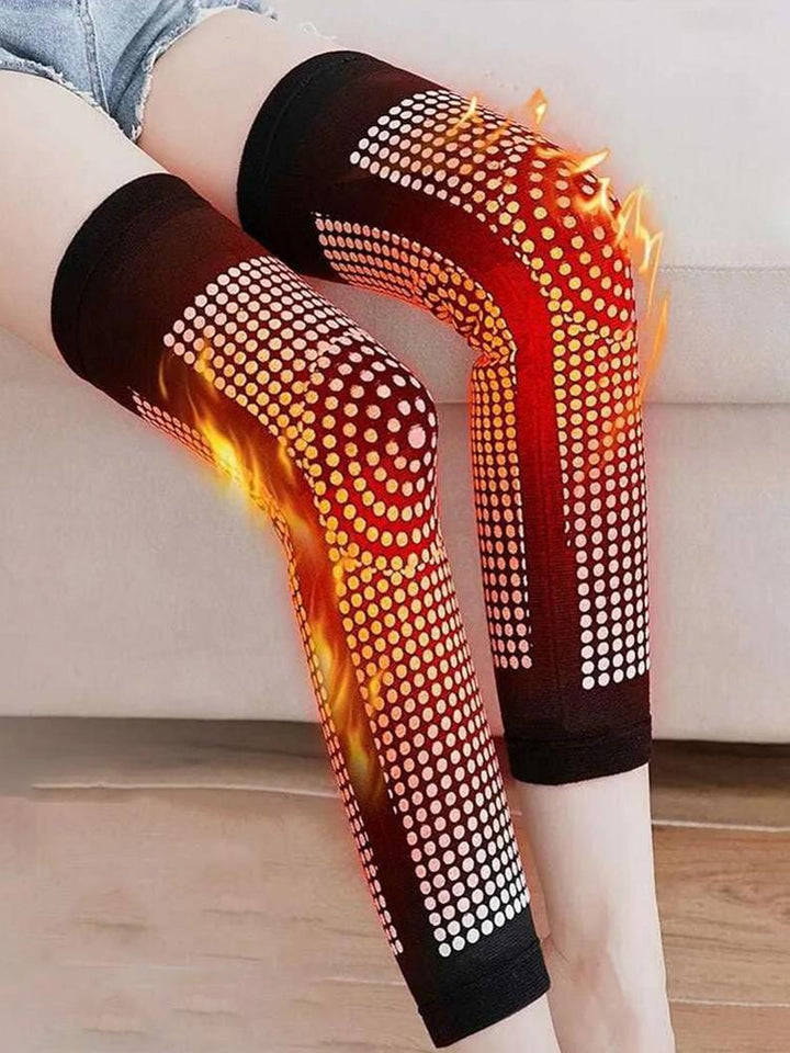 1 Pair Dot Matrix Self Heating Knee Pads Brace Sports Kneepa