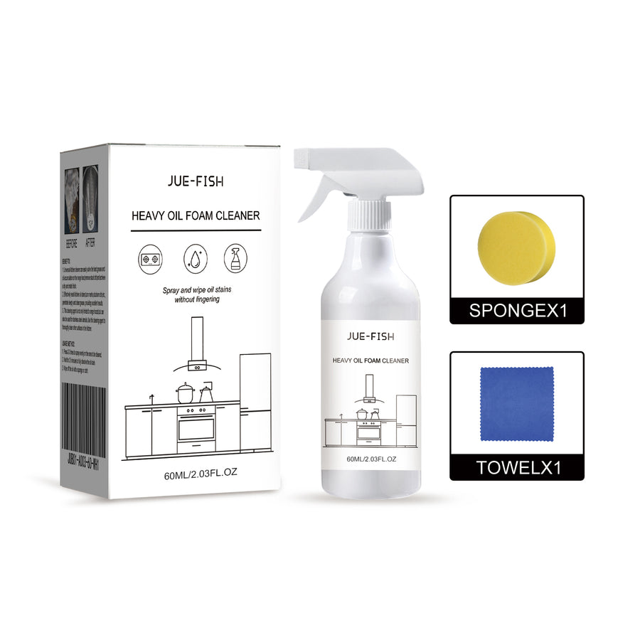 Heavy Oil Foam Cleaner — Spray & Wipe Grease Remover