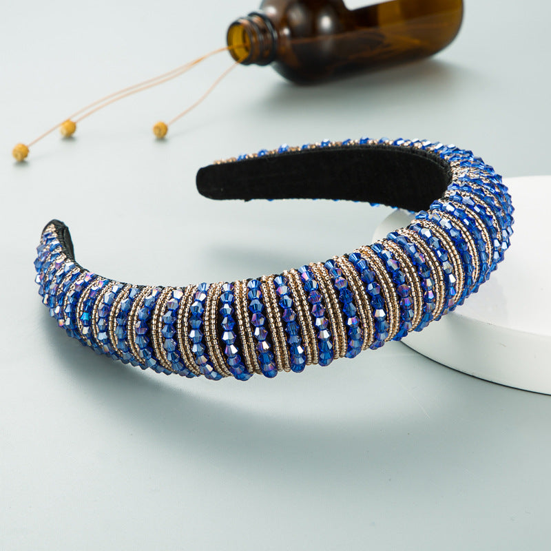 Beaded Hair Hoop Headband for Colorful Polished Style