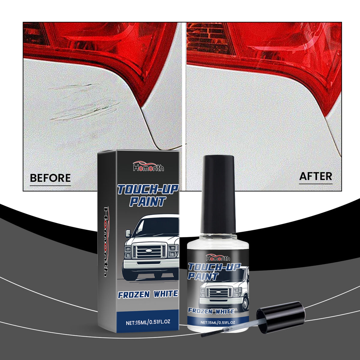 Pearl White Car Paint Scratch Repair Touch-Up Paint