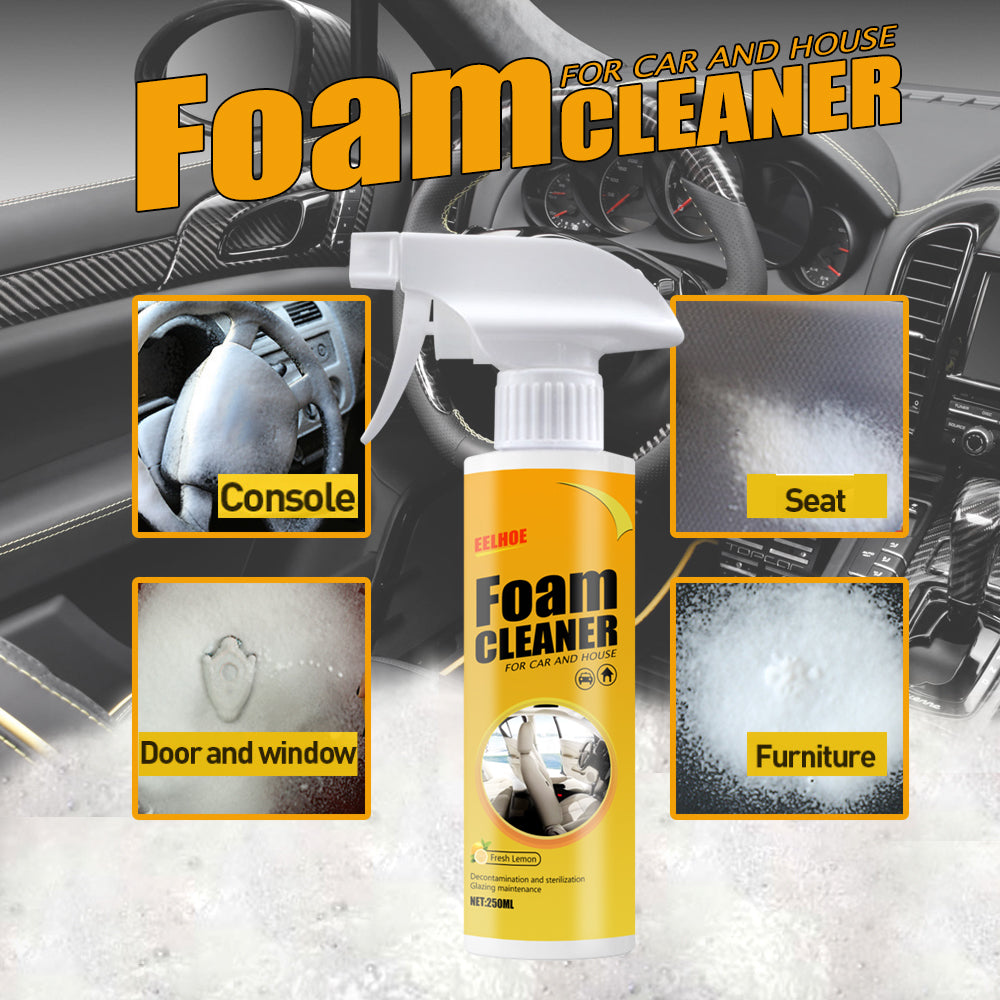 Foam Cleaner for Car Interiors & Household Surface Grime
