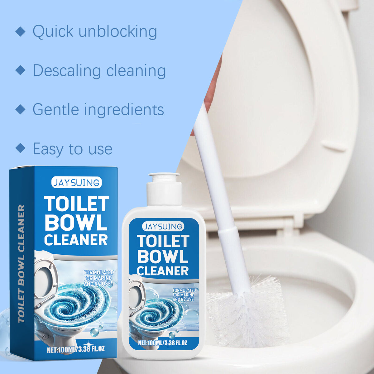 Toilet Bowl Cleaner for Stubborn Stains & Freshness