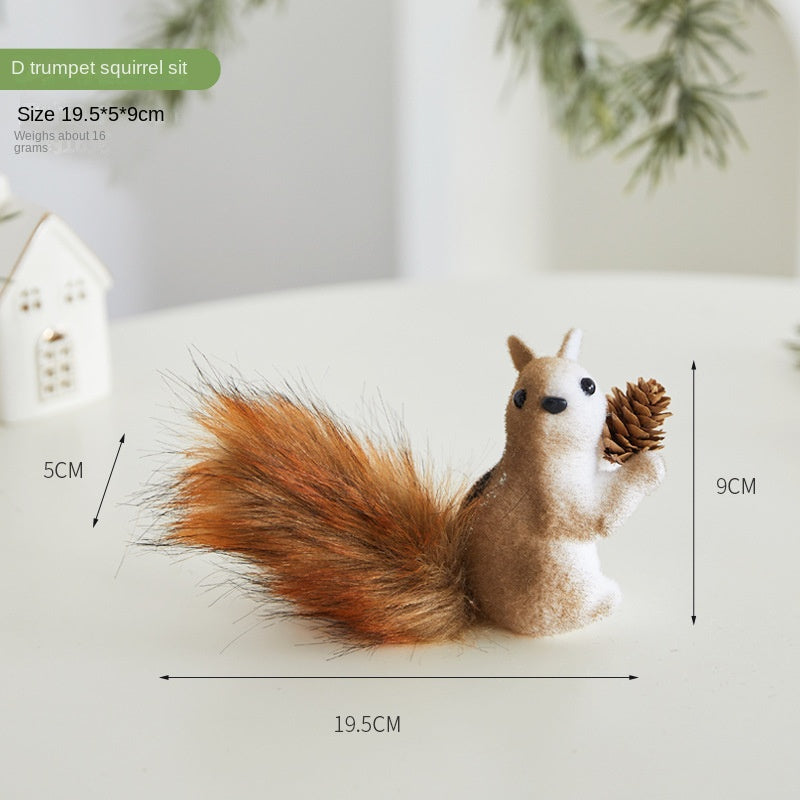 Christmas Squirrel Ornaments for Woodland Tree Character