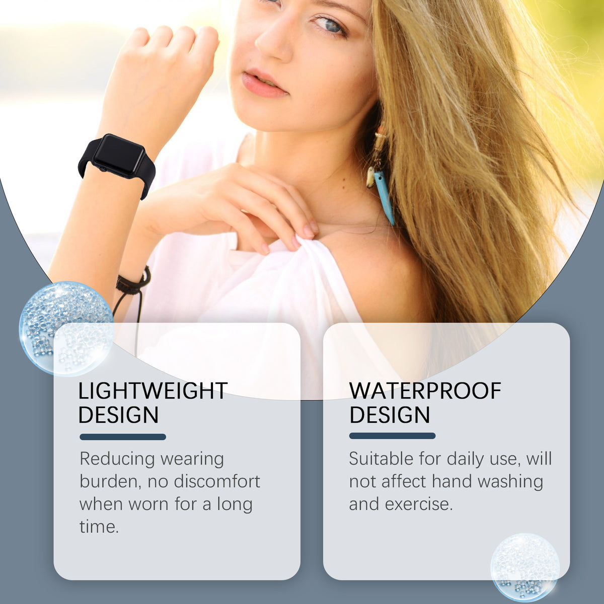 Lightweight Waterproof Wellness Bracelet for Daily Wear