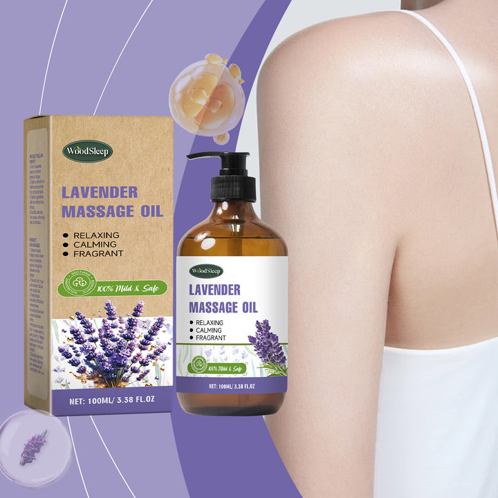 Lavender Aromatherapy Massage Oil — Relaxes Muscles & Calms
