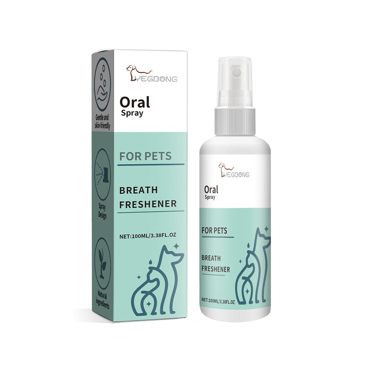 Pet Breath Spray for Fresher Daily Close-Ups at Home