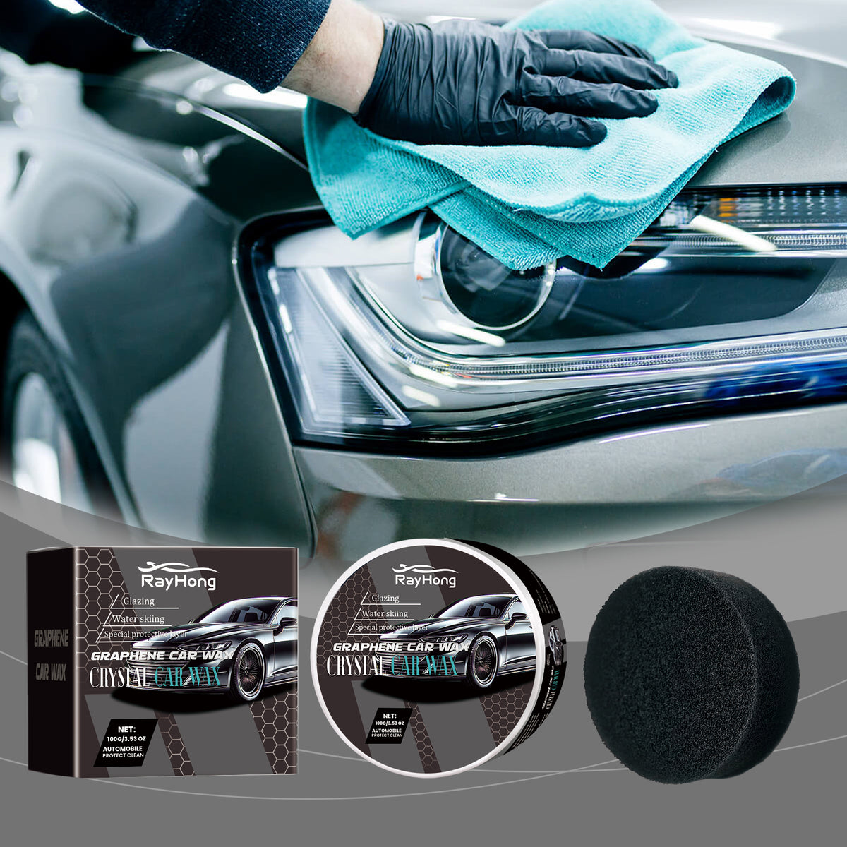 Graphene Car Wax Coating for Glossy Paint Protection
