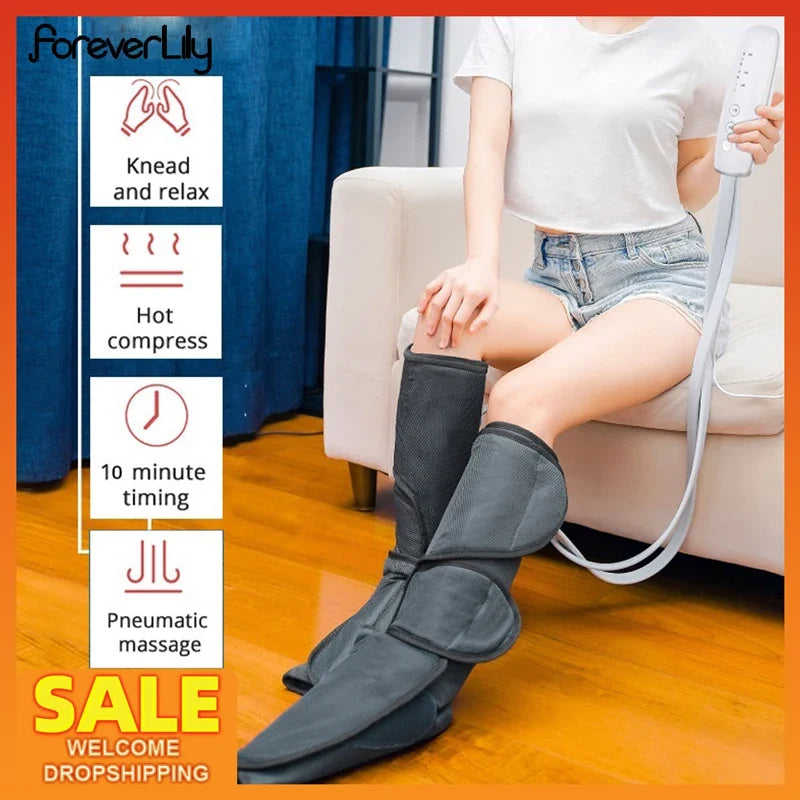 Heated Air Compression Leg Massager for Tired Legs & Feet