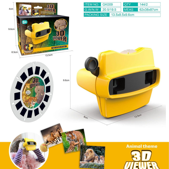 3D Animal Viewer Toy for Screen-Free Learning Play