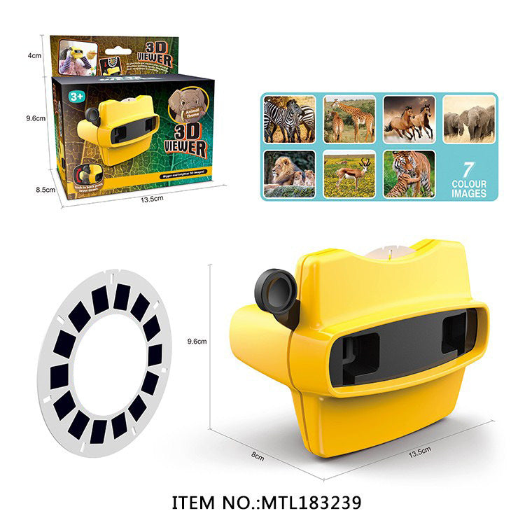 3D Animal Viewer Toy for Screen-Free Learning Play