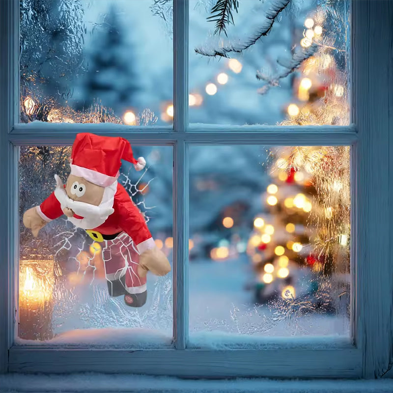 3D Christmas Window Decoration Santa Reindeer Set