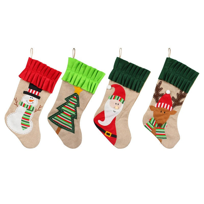 Large Christmas Stocking Gift Bag for Candy & Gifts