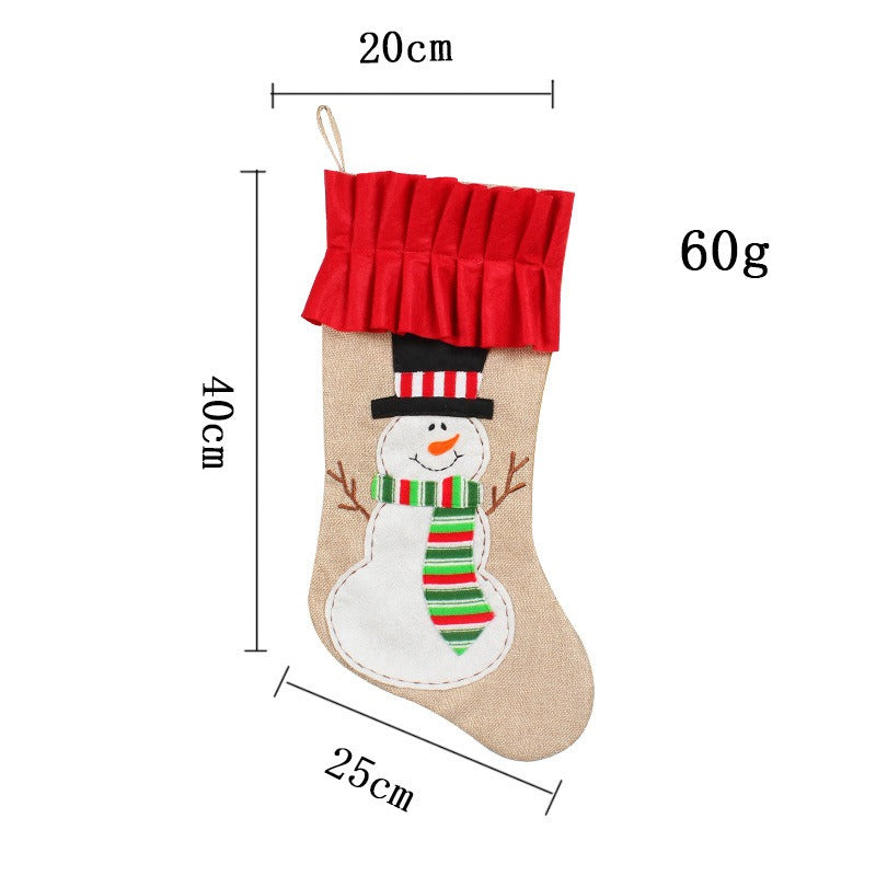 Large Christmas Stocking Gift Bag for Candy & Gifts