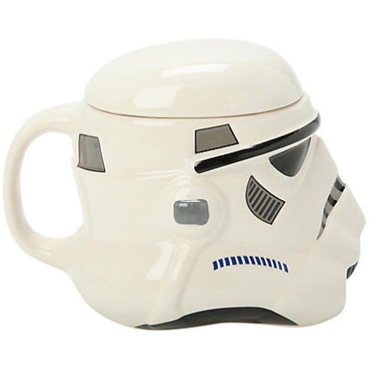 Stormtrooper 3D Ceramic Coffee Mug with Lid for Fans
