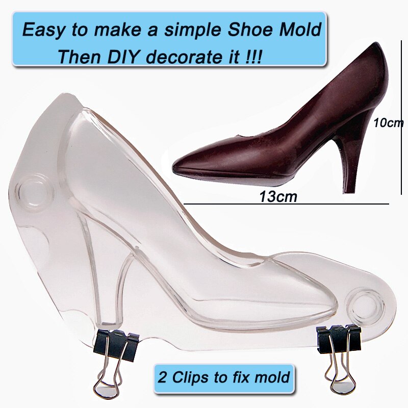 High Heel Shoe Chocolate Mold for 3D Candy at Home
