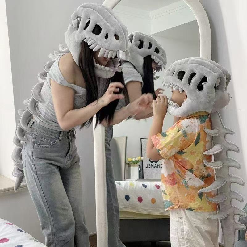 3D Dinosaur Skeleton Costume for Kids - Funny Dress-Up