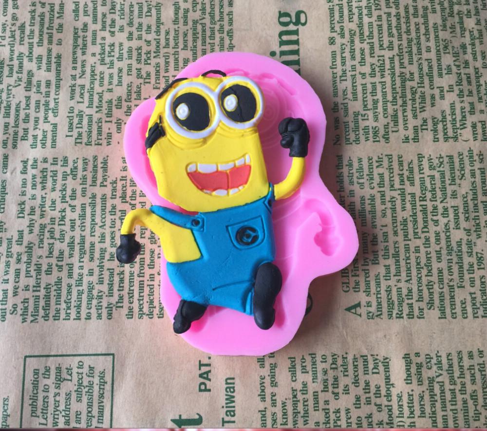 Minion Cake Mold Silicone for Fondant 3D Character Topper