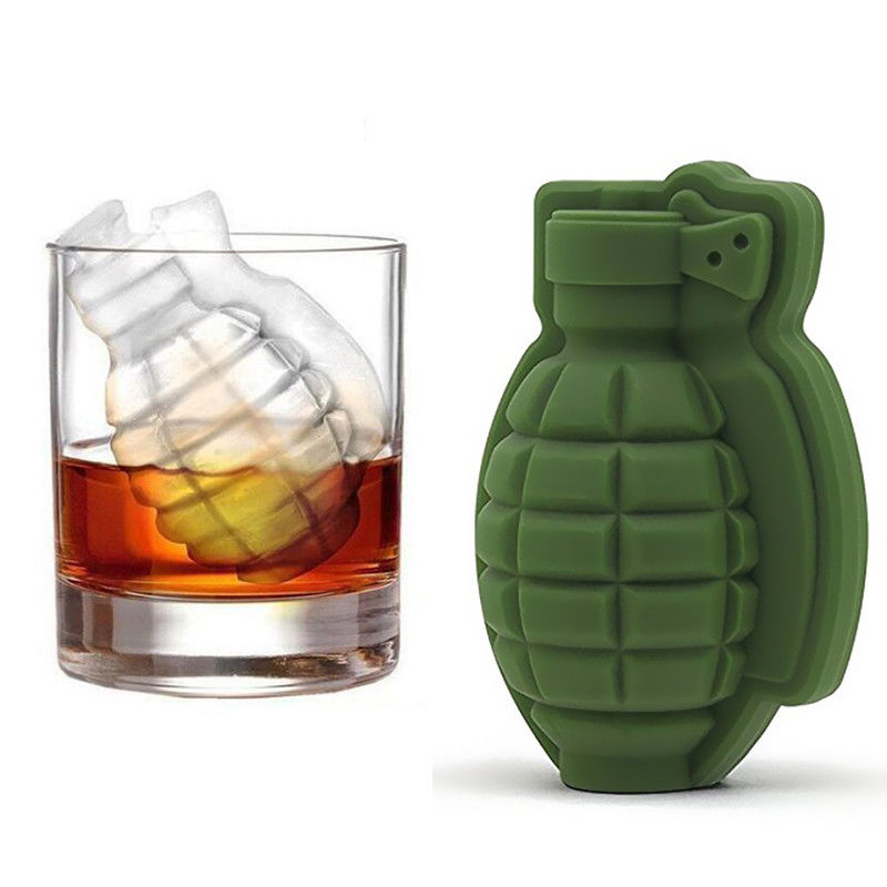 Grenade Ice Cube Mold for Whiskey Silicone Ice Maker