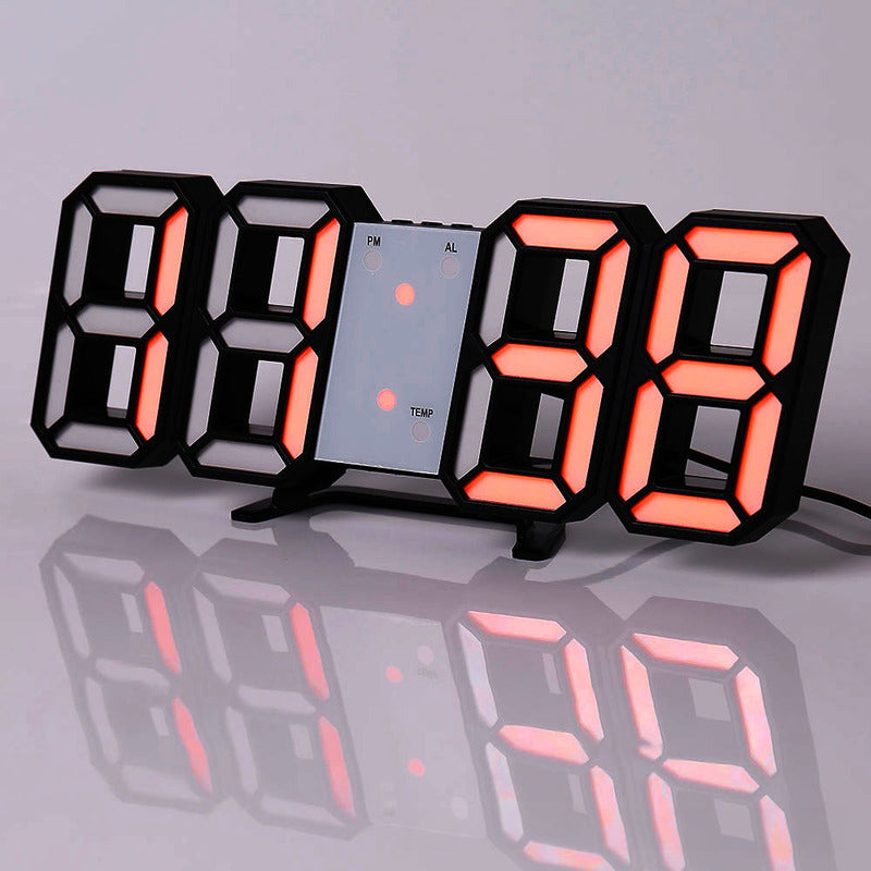 3D LED Digital Alarm Clock with Large Easy-Read Display