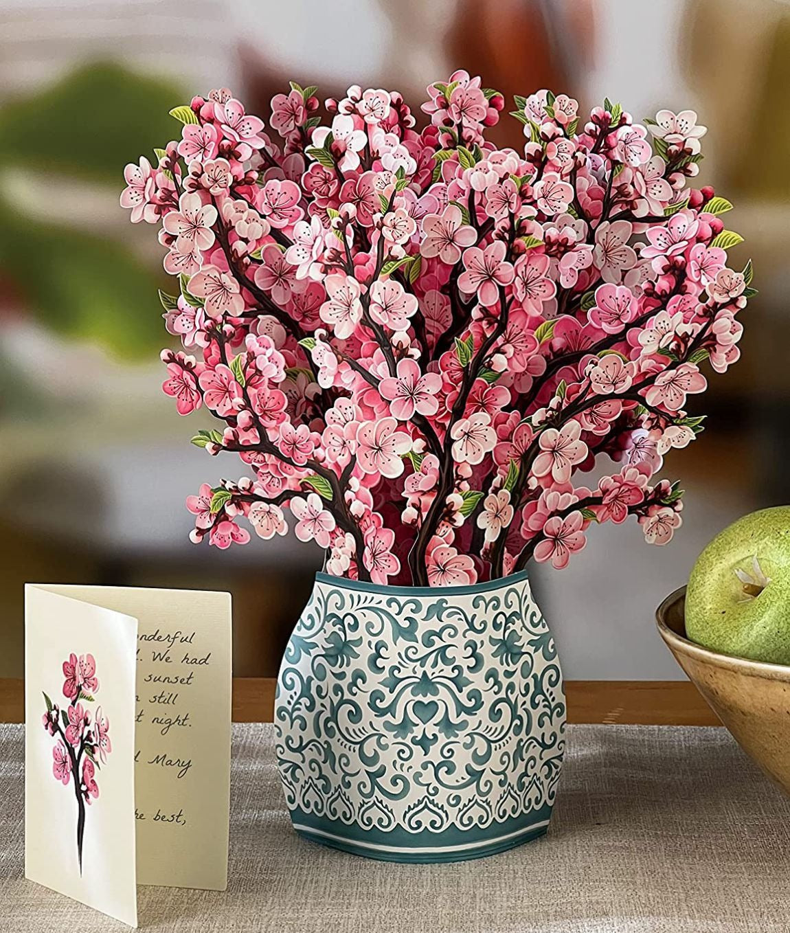 3D Paper Flower Greeting Card Keepsake Bouquet Gift