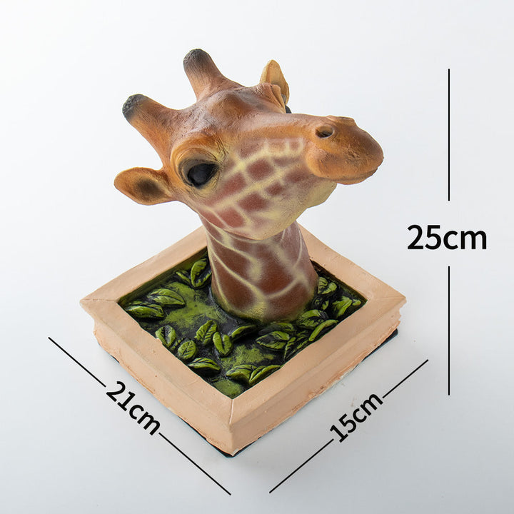 3D Giraffe Wall Sculpture for Immersive Safari Decor