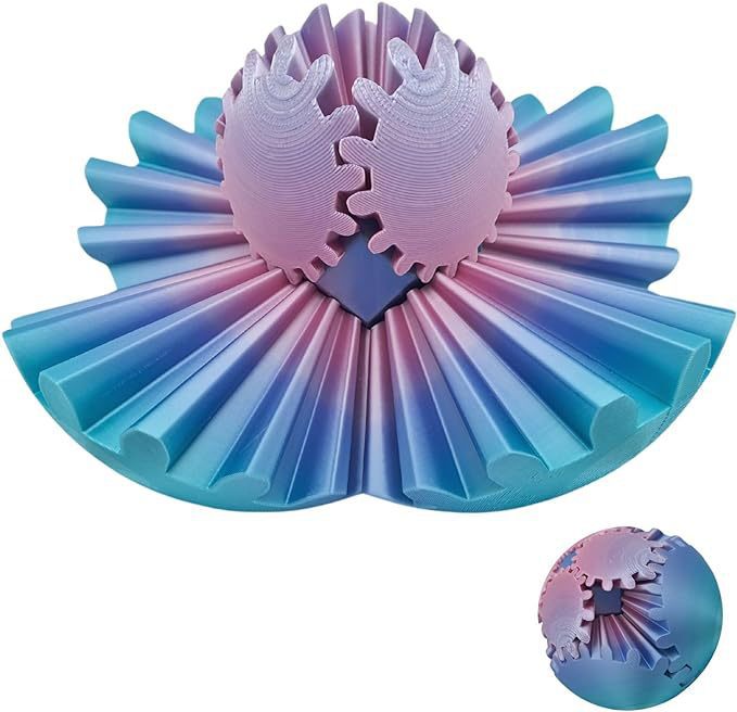 3D Printed Gear Ball Fidget Toy & Transforming Desk Decor