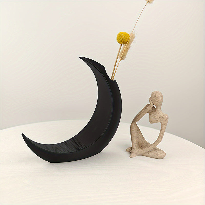 Gothic Moon Vase for Sculptural Dried Flower Decor
