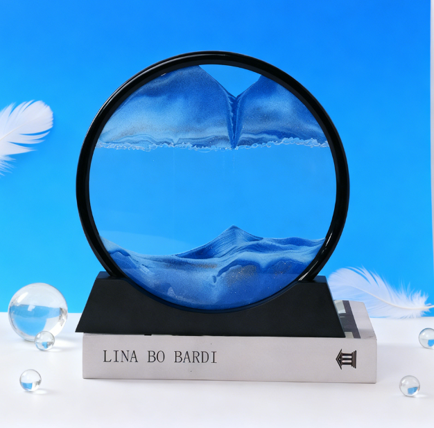 3D Quicksand Painting Ornament for Calming Desk Decor