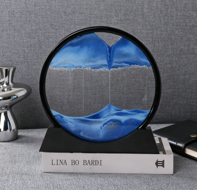 3D Quicksand Painting Ornament for Calming Desk Decor