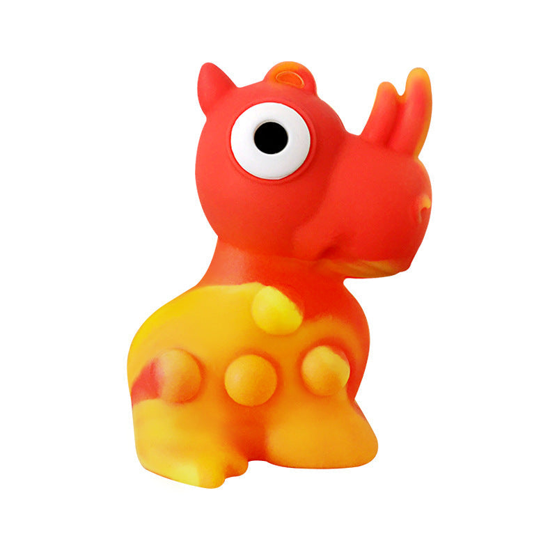 Rhino Sensory Toy for Tactile Pressing & Quiet Play
