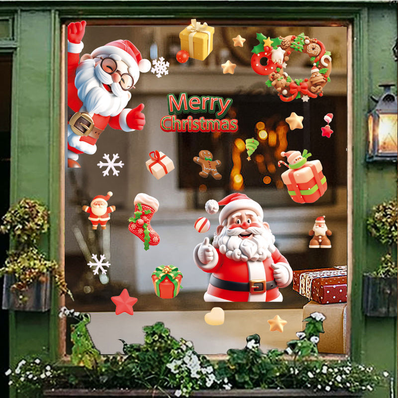 Christmas Window Stickers for Festive 3D Displays at Home