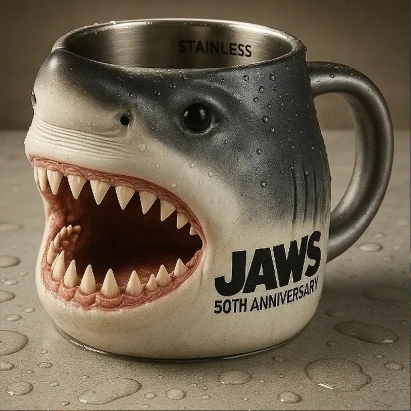 3D Shark Mug: JAWS 50th Anniversary Collector Gift