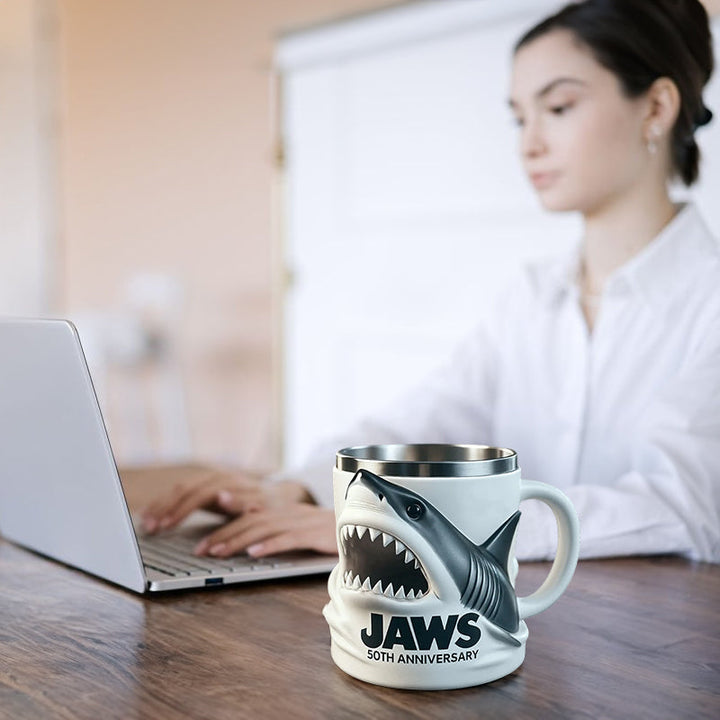 3D Shark Mug: JAWS 50th Anniversary Collector Gift