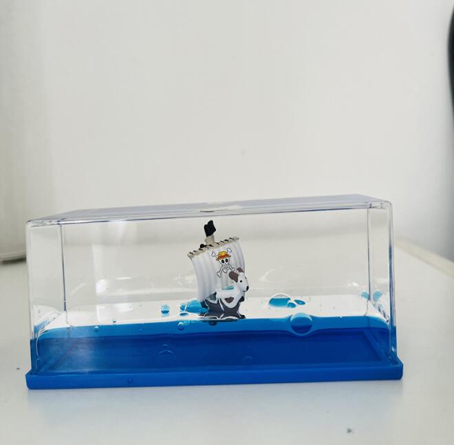 3D Pirate Ship Drift Bottle Desk Ornament Nautical Gift