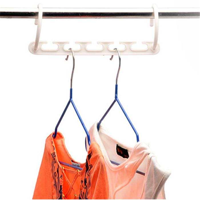 Space Saving Clothes Hanger with Hook for Small Closets