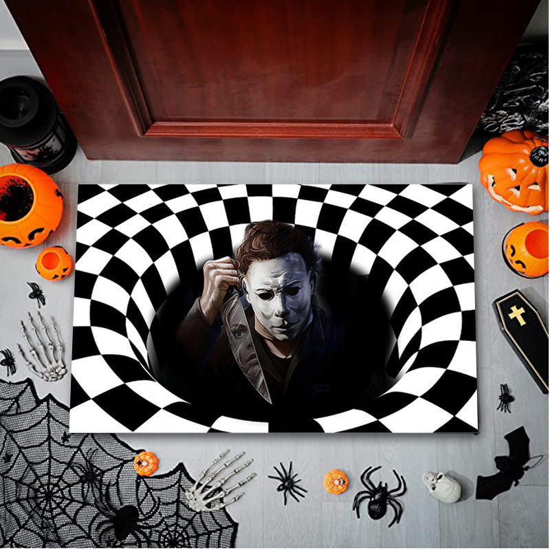 3D Illusion Floor Mat for Playful Entryway Decor